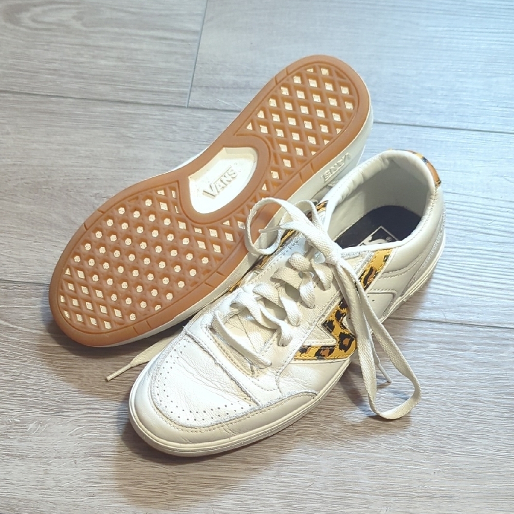 Vans White Sneakers with Leopard Print - Picture 4 of 4